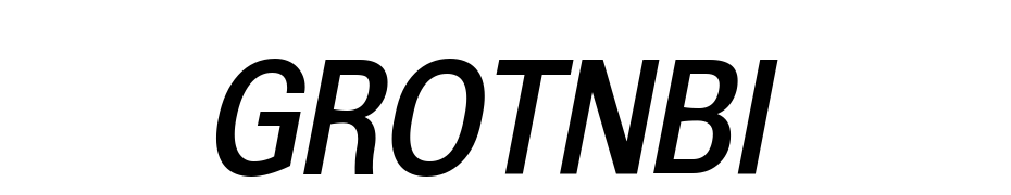 A_Grotic Nr Bold Italic Polices Telecharger